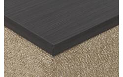 Goossens hocker lago bruin stof - 8252196-{merk}-lago-hocker-stof-02